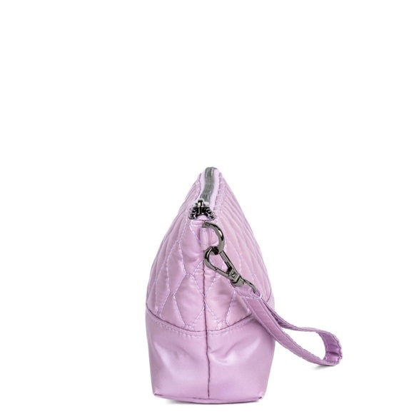 Lug Shiplap RFID Wristlet Pouch Metallic Sugarplum NWT - Picture 4 of 16